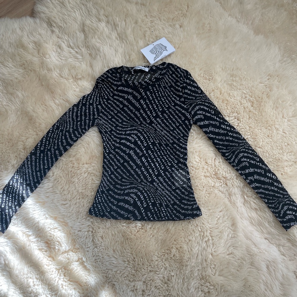 Inspired by Alexander Wang sheer long sleeve